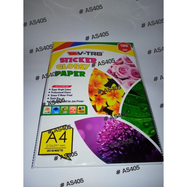 

Sticker Glossy V-tro isi 20 lembar