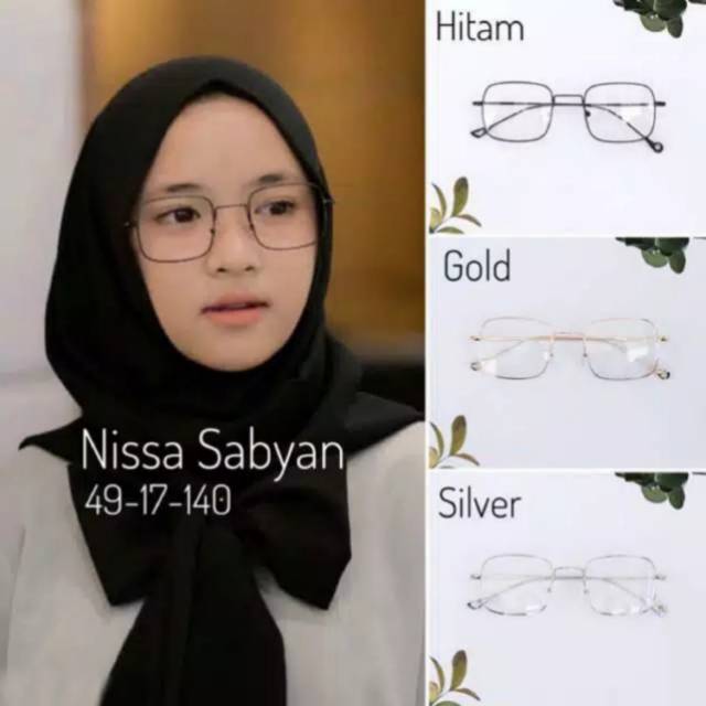 Frame Kacamata Korea , Kacamata Baca , Kacamata Minus , Kacamata Nissa Sabyan