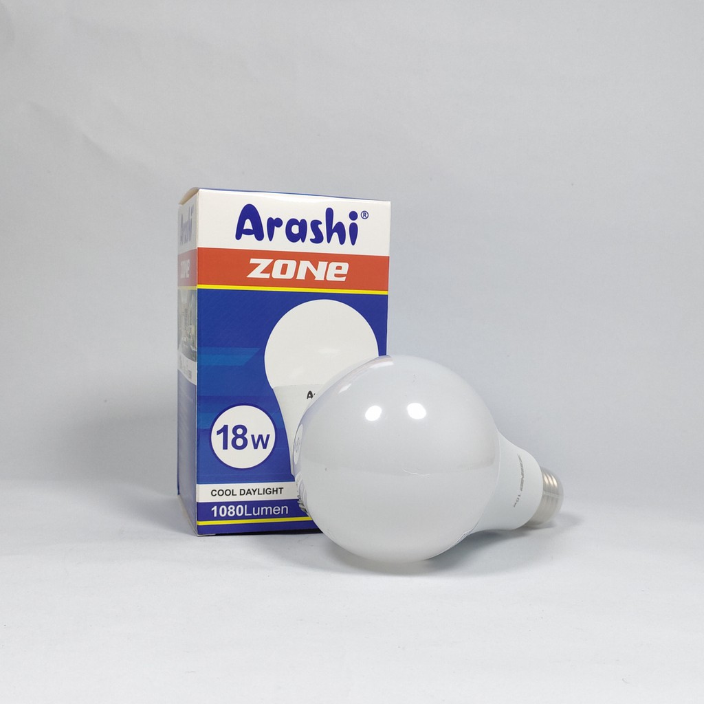 Arashi Zone Lampu Bohlam LED Bulb 18 Watt - Cahaya Putih