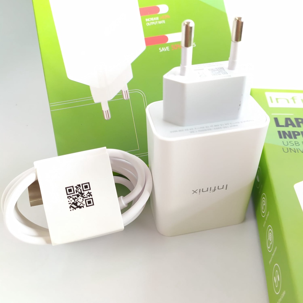 Charger Infinix 10W 18W 33 Watt Smart 4 5 6 Hot 8 Hot 9 Play Hot 11 Kualitas Ori