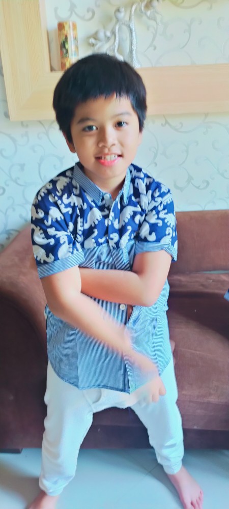 Couple Dress Batik Anak Motif Hewan Dino Dress Batik Unik Kakak Adik Couple Batik Premium Cantik