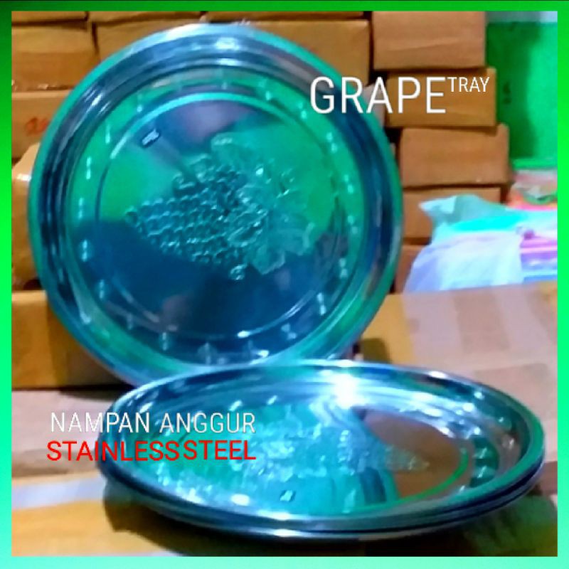 Nampan Cantik Stainless/ Nampan Motif