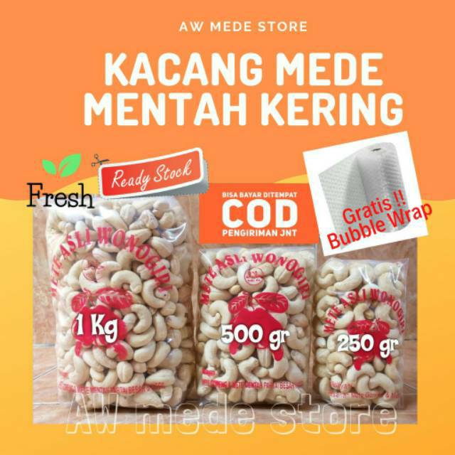 

1 KG KACANG MEDE MENTAH KERING ASLI WONOGIRI gratis bubblewrap