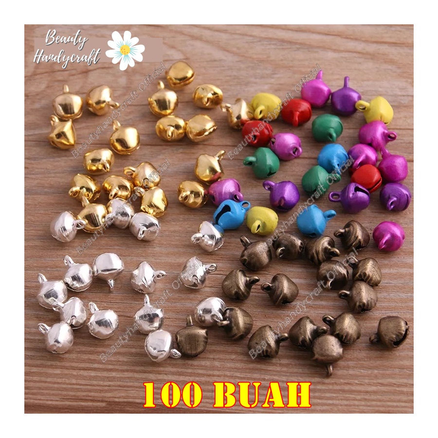 [100 buah] lonceng kerincingan 8mm utk DIY