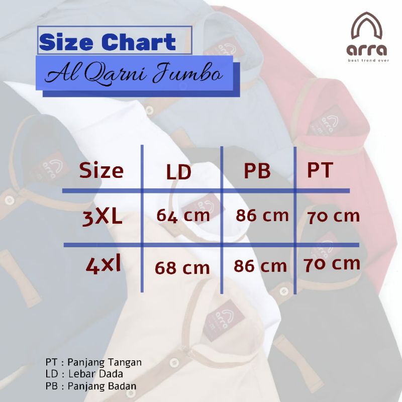 JUMBO Baju Koko Kurta Pria Dewasa Lengan Pendek Pakistan Al Faruq Arra Original Premium Size 3XL &amp; 4XL