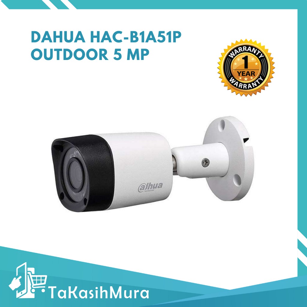 CAMERA DAHUA HAC-B1A51P 5MP | B1A51P OUTDOOR CAM Bullet Camera 5 MP