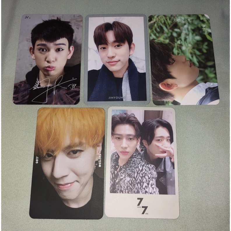 GOT7 JINYOUNG YOUNGJAE BAMBAM YUGYEOM PHOTOCARD PC GOT IT 7 FOR 7 PRESENT EDITION 2ND PRESS UNIT