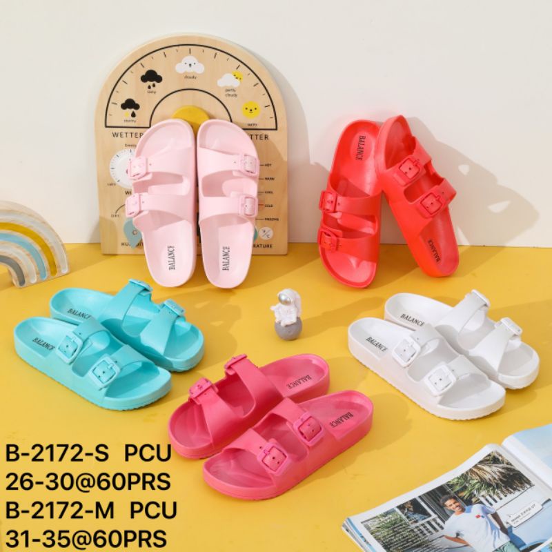 Sandal Selop Strip Dua Jelly Anak Balance 2172