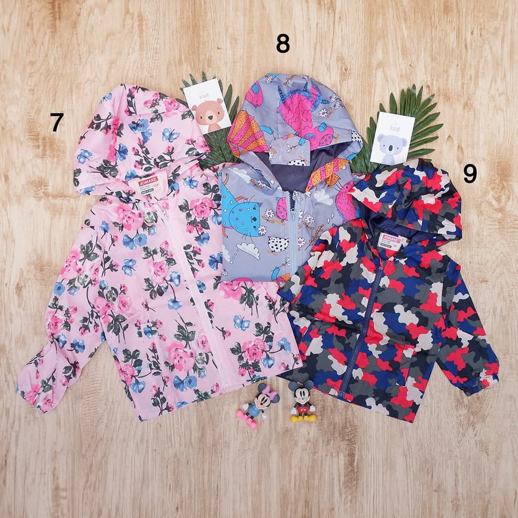 LID9050 No 1-10 Jaket Fashion Bayi/ Balita Parasut Anti Air ada topi/ hoodie