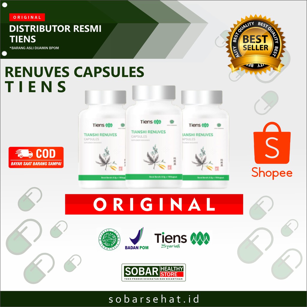 TIENS RENUVES ORIGINAL DETOKS PARU PARU 150 KAPSUL