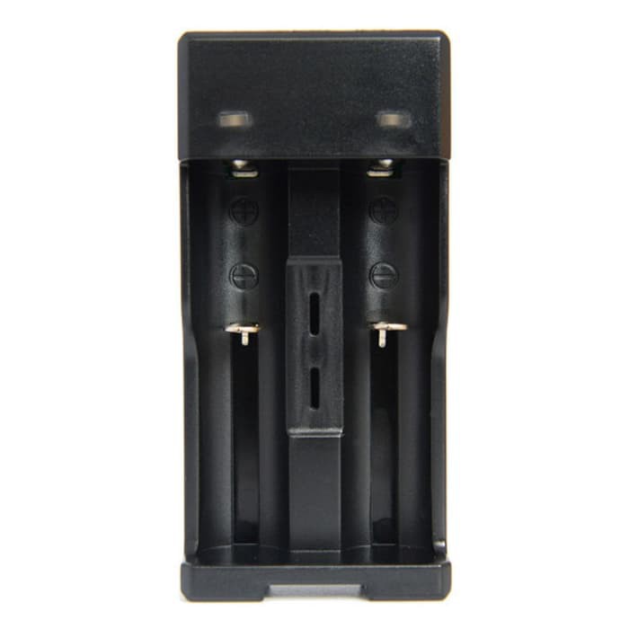 Charger Baterai 18650 2 Slot Plug Micro USB