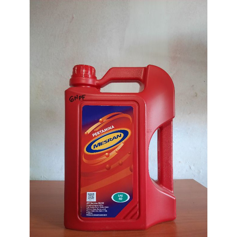 Oli Mesran SAE 40 Kemasan 4 Liter (Kualitas ORIGINAL)