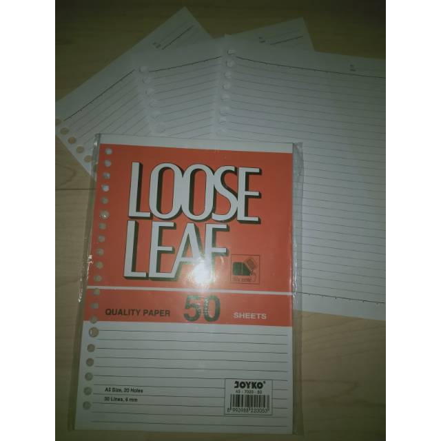 

[Termurah se-Kaltim]Loose leaf JOYKO * isi 50 lembar * kertas bergaris * isi binder