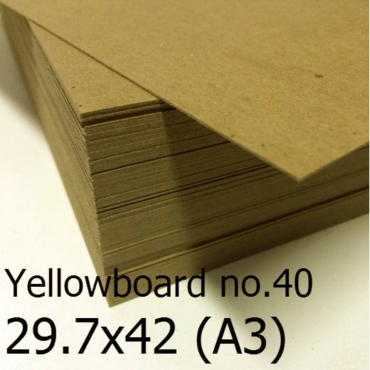 

Yellow board no.40 / bot karton hard board - 29.7x42 (A3)