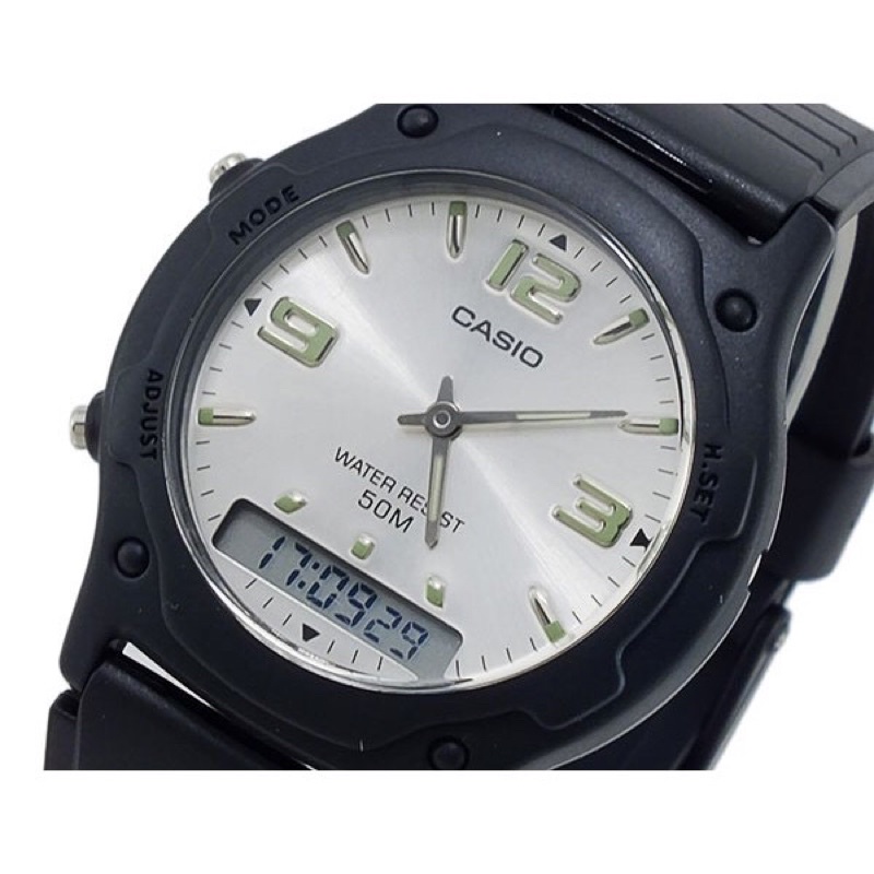 Jam Tangan CASIO AW-49HE-7AVDF Analog-Digital Original Garansi Resmi 1 Tahun (AW 49HE 7A) (AW 49 HE)