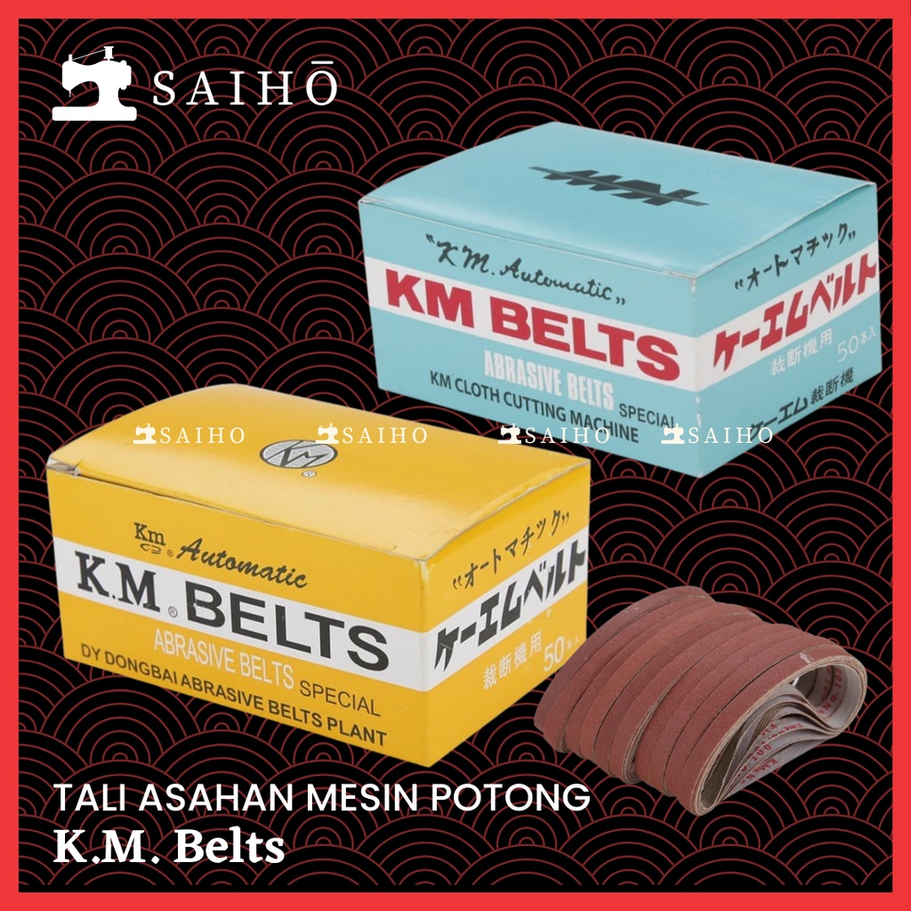 [KM Belts] Abrasive Belts - KM Belts - Asahan untuk Mesin Potong Bahan