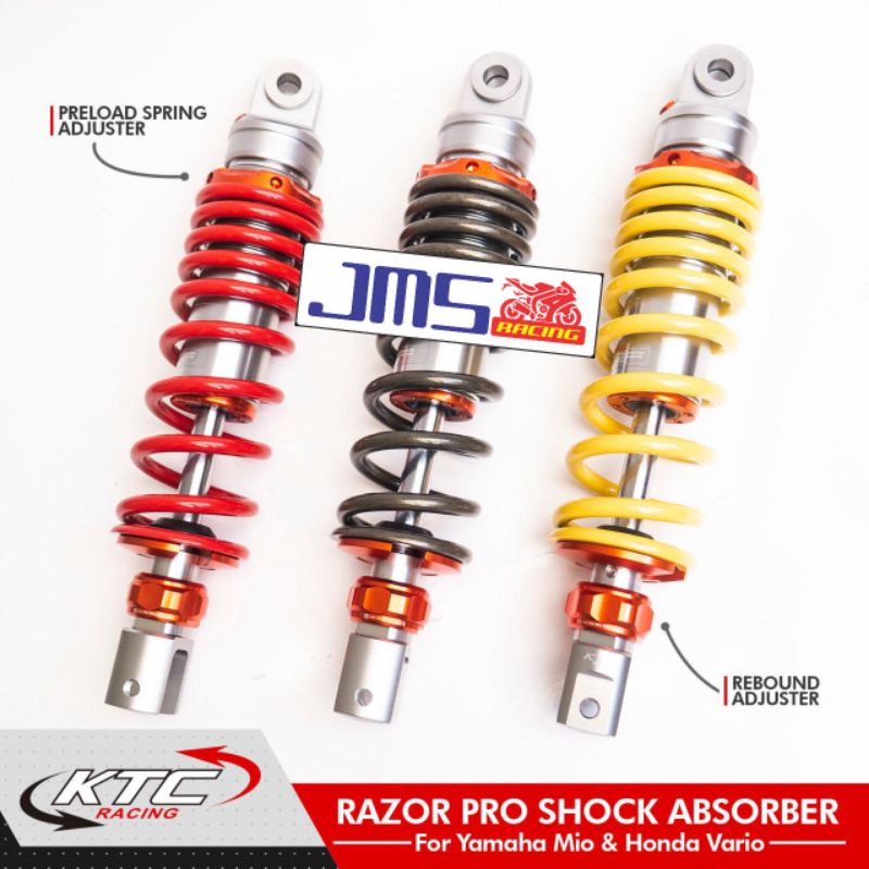 shock shockbreaker ktc racing razor klik rebound fungsi side 305/330 mio scoopy vario125/150 lexi beat vario160 xeon soul