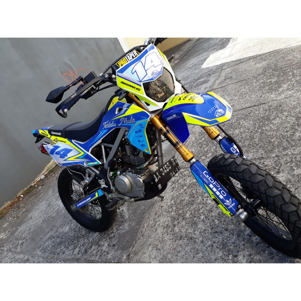 Decal klx BF 150 Supermoto Stabilo