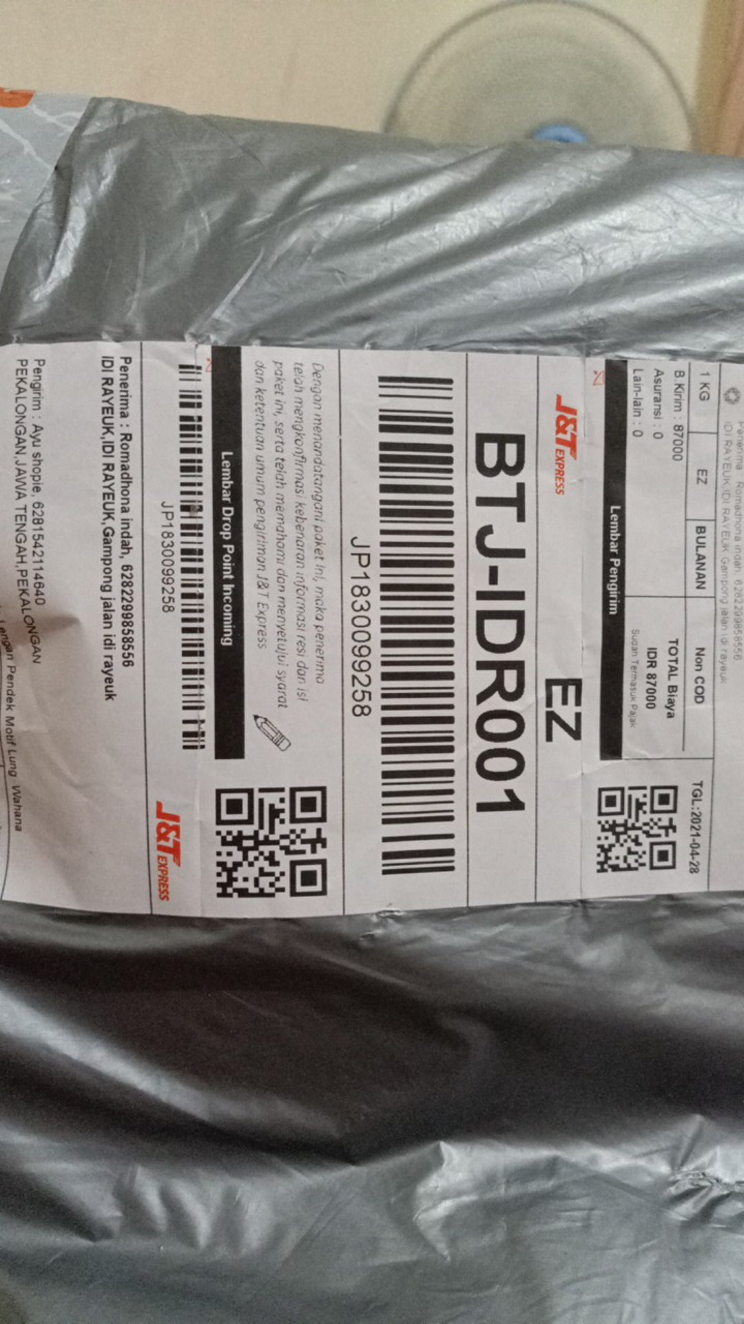 Hem Batik Pria Lengan Pendek Motif Lung & Wahana Bayar Ditempat ( Cod )