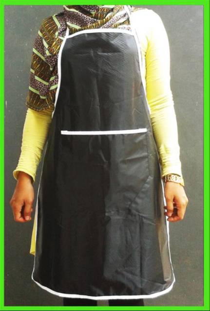 CELEMEK MASAK BAHAN PARASIT - CELEMEK PARASUT TAHAN AIR APRON WATERPROOF