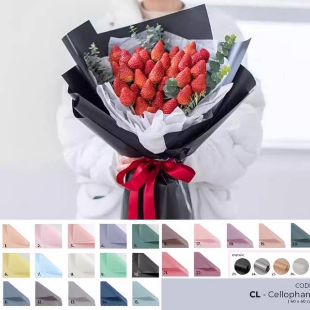 

Kertas bunga / celophane / korean warpping flower plastic / Kertas Wrapping Bunga Cellophane