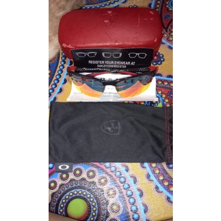 Second Original Authentic Oakley Carbon Blade Ferrari