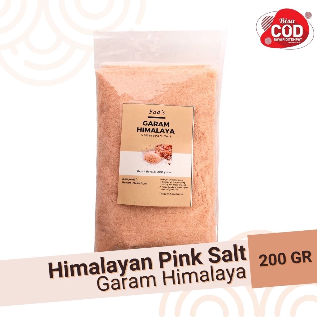 Fad's Himalayan Pink Salt 200 gram - Garam Himalaya - Himalayan Salt