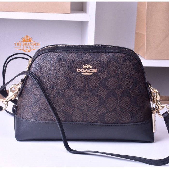 Tas Coach 76674 Signature Mini Dome Crossbody Bag