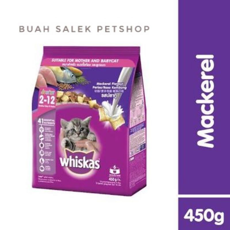 Whiskas Junior • Whiskas Junior Mackerel 450 gr • Freshpack