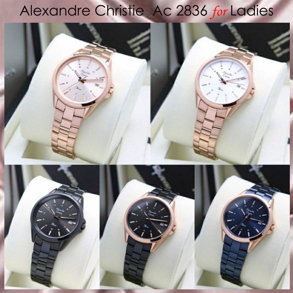 Alexandre Christie Ac 2836 / AC 2839/ AC 2974   Jam Tangan Wanita Original