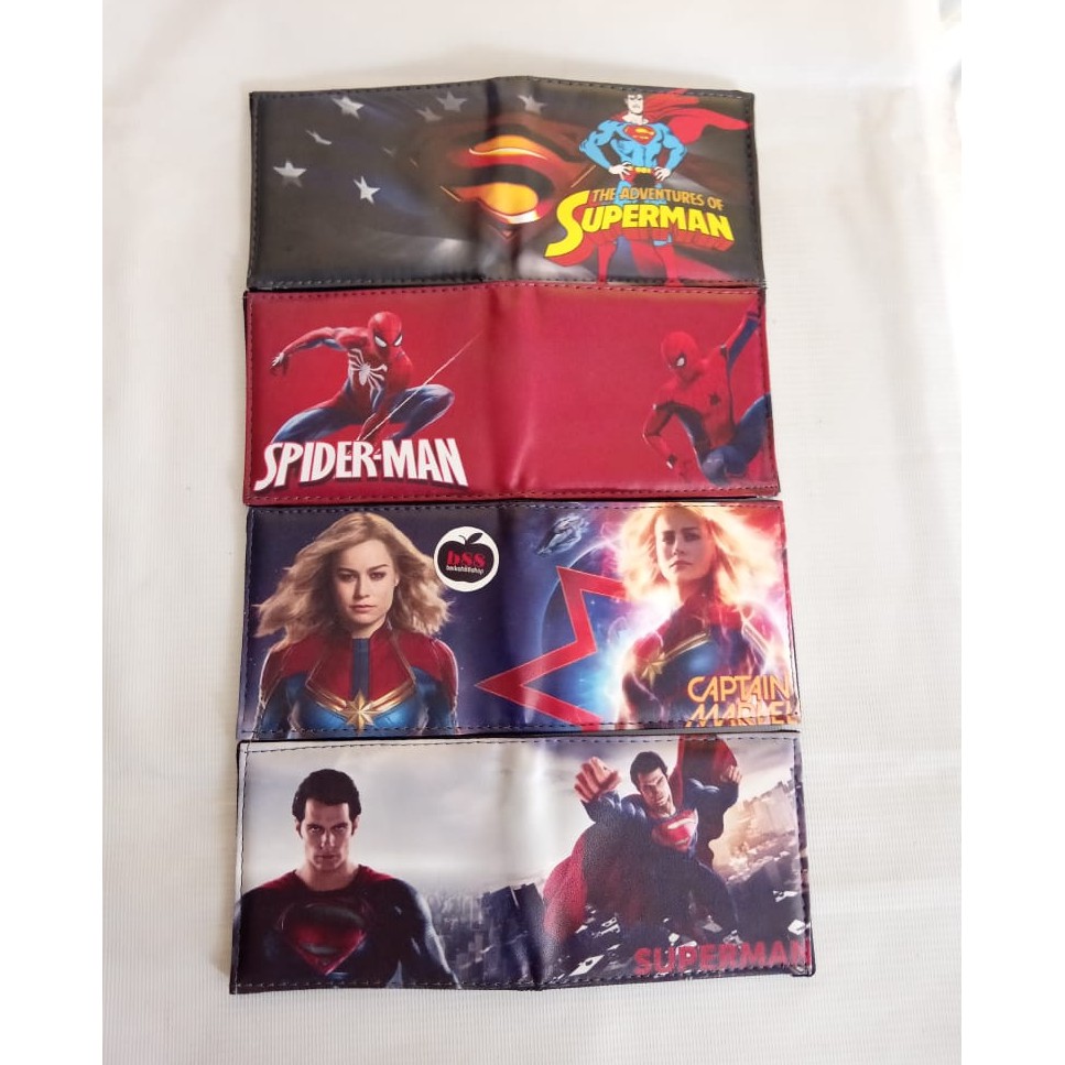 Best Seller Dompet Anak Laki Karakter Superhero Lipat Murah