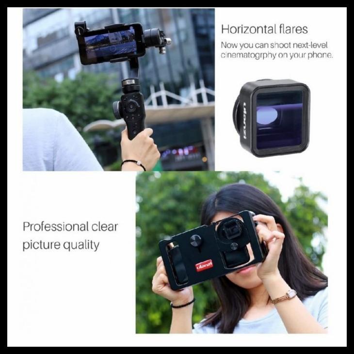 ULANZI 1.33X ANAMORPHIC LENS FLARE LENS FOR SMARTPHONE LENSA KAMERA HP KODE 450