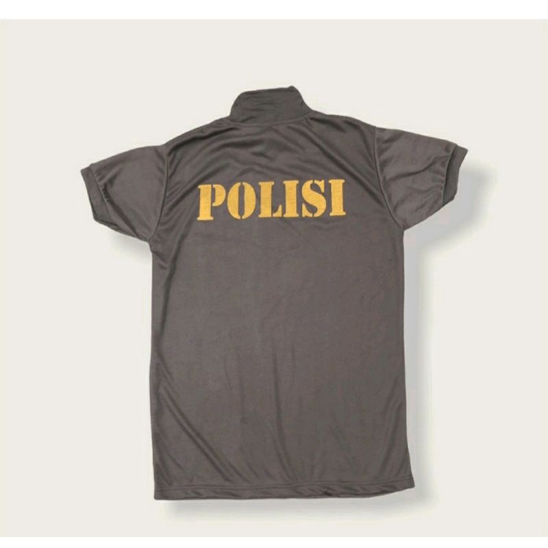 kaos polisi kerah tinggi/baju polisi kerah