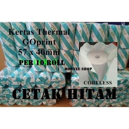 

Kertas / Kertas Thermal 57 X 40 / 58 X 40 / 57X40 / 58X40 Mm Per 10 Roll Goprin