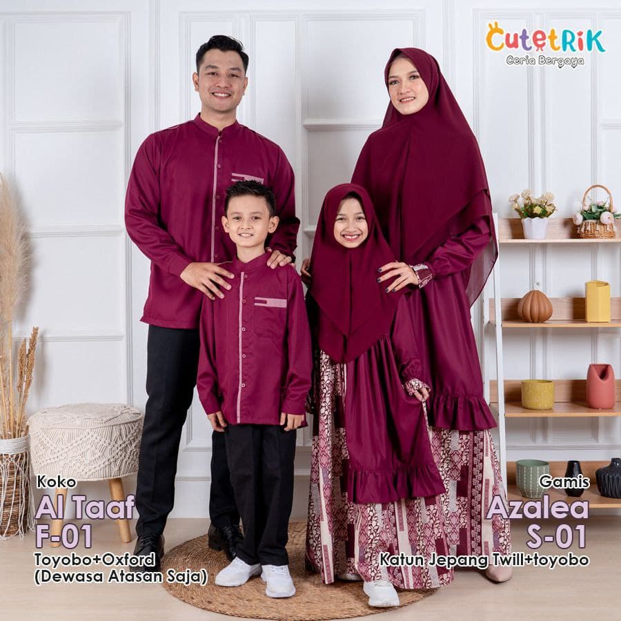 NEW FAMSET CUTETRIK KOKO AL TAAF GAMIS JASMINE - S-01 - F-01 SARIMBIT - GAMIS CUTETRIK - KOKO CUTETR