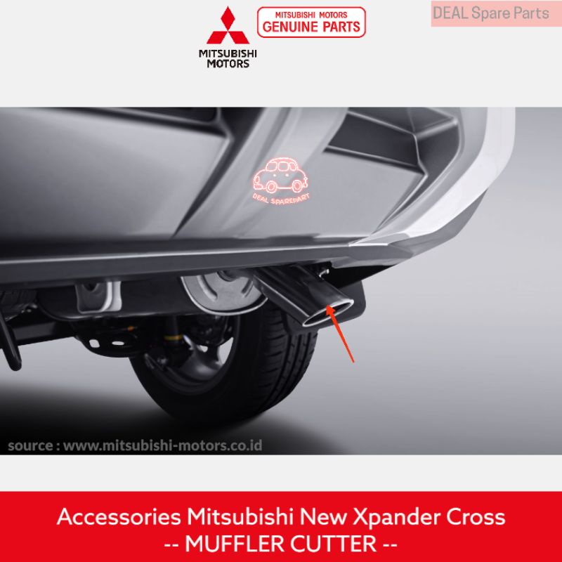 Muffler Cutter Aksesoris Original Mitsubishi New Xpander Cross