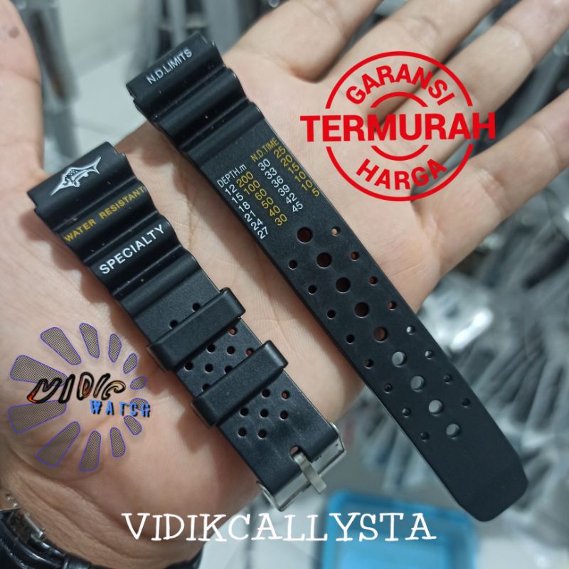 STRAP TALI RUBBER SEIKO DIVER / CITIZEN PROMASTER / CASIO DIVER 20 22 MM LIMITED EDITION 20mm 22mm