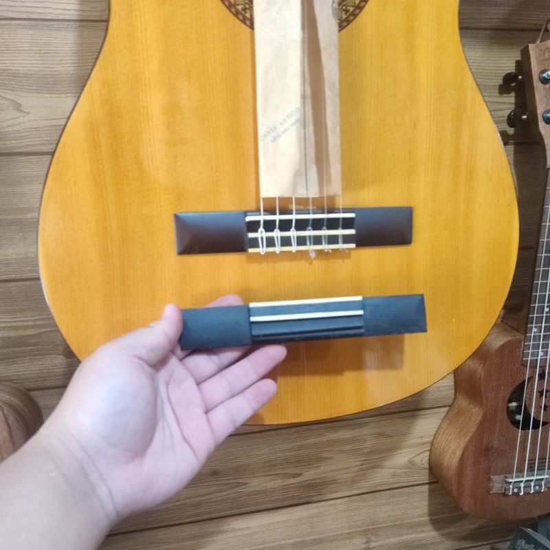 Bridge Gitar Clasik /Nylon free saddle gitar untuk Clasik Yamaha, Kapok, Cort dll