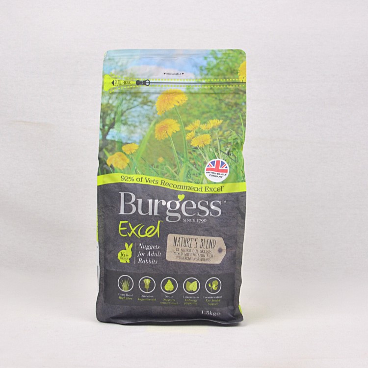

Makanan Kelinci BURGESS Excel Nature's Blend 1.5kg