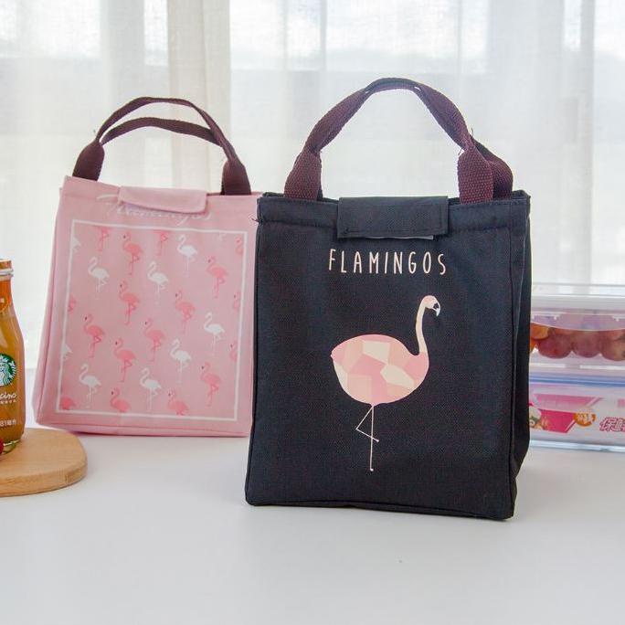 Penjualan Spesial TSC - Tb103 Tas Bekal Motif Flamingo Anak Lunch Bag Sekolah