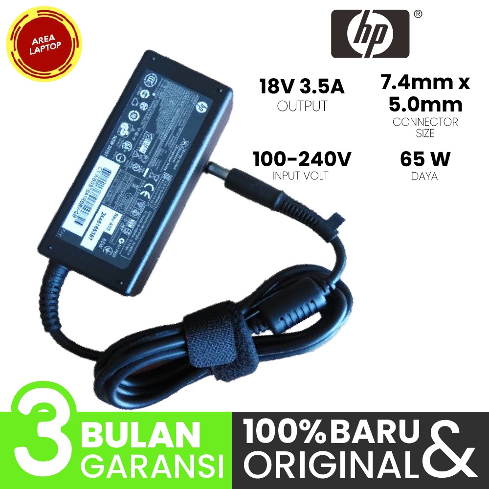 ADAPTOR CHARGER HP COMPAQ CQ40 CQ41 CQ42 CQ43 PIN CENTRAL ORIGINAL