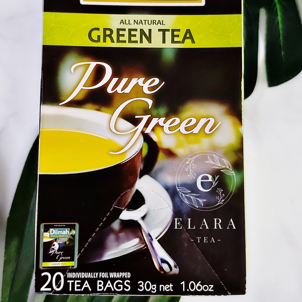 

Dilmah Pure Green Tea Bags Foil Envelope 2gr Teh Celup Hijau Premium 2gr