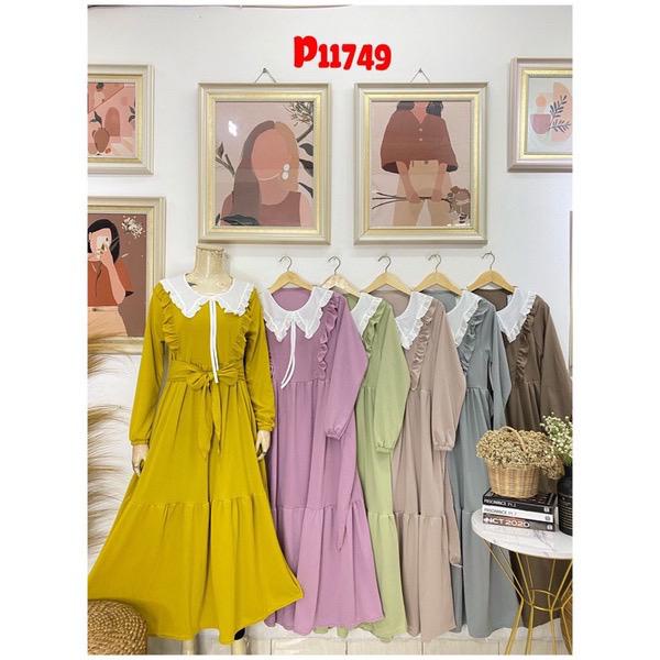 Paket usaha gamis rempel 6pcs - dress rempel - gamis murah - dress murah - gamis kerah - dress kerah