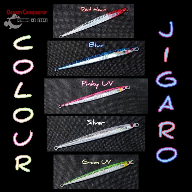 Metal Jig Jigaro Copy 60gr Glow In The Dark