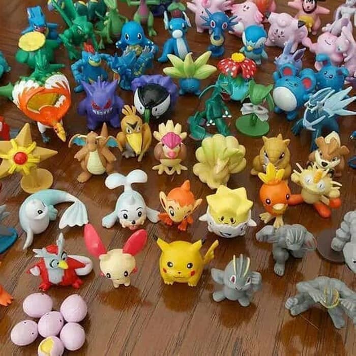 Action figure pokemon 24 pcs set Topper kue pokemon Pajangan pokemon