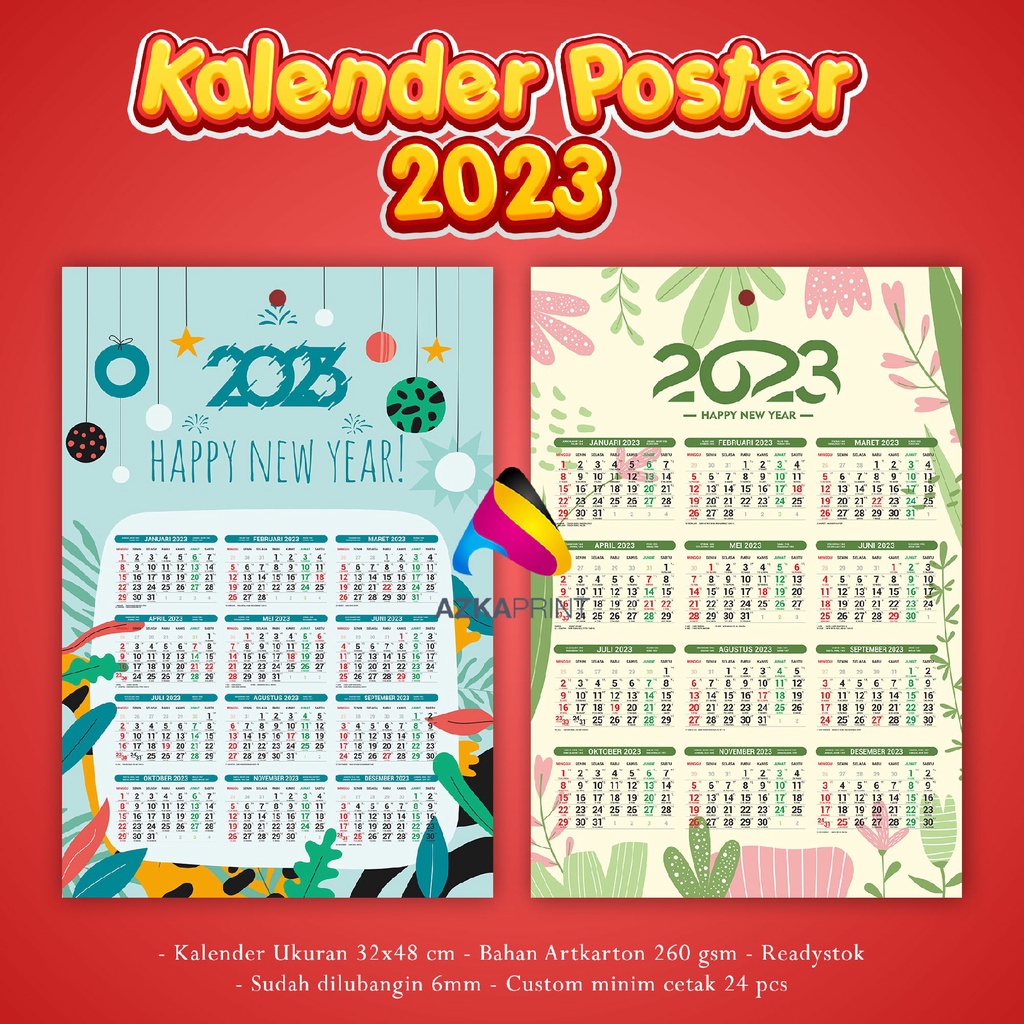 Jual Cetak Kalender Cute Kalender Poster Kalender Dinding Kalender 2023 Custom Shopee 