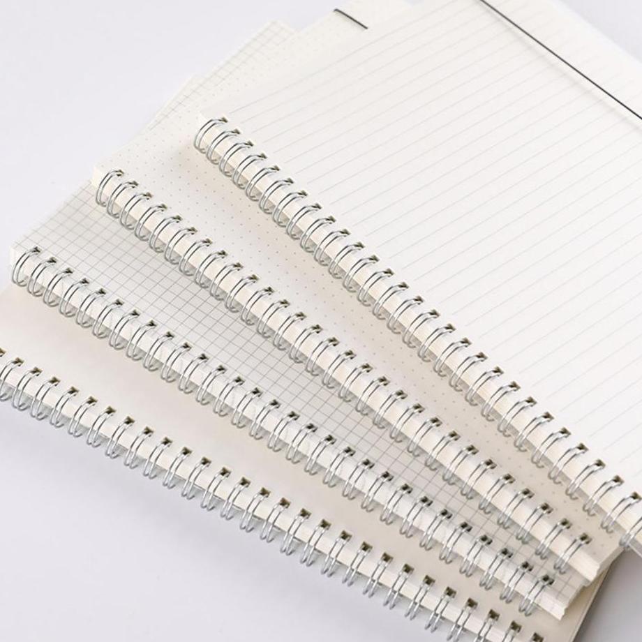 

✿ Top Quality DAY7 Buku tulis catatan notebook jurnal A5/A6 isi 80 lembar cover transparan (kertas grid, dot, garis, dan kosong) あ