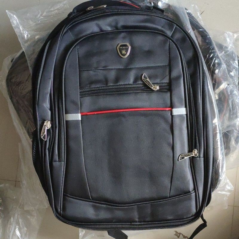 New Polo Glad Ransel Laptop Raincover Expanding USB Port Plus Kunci No