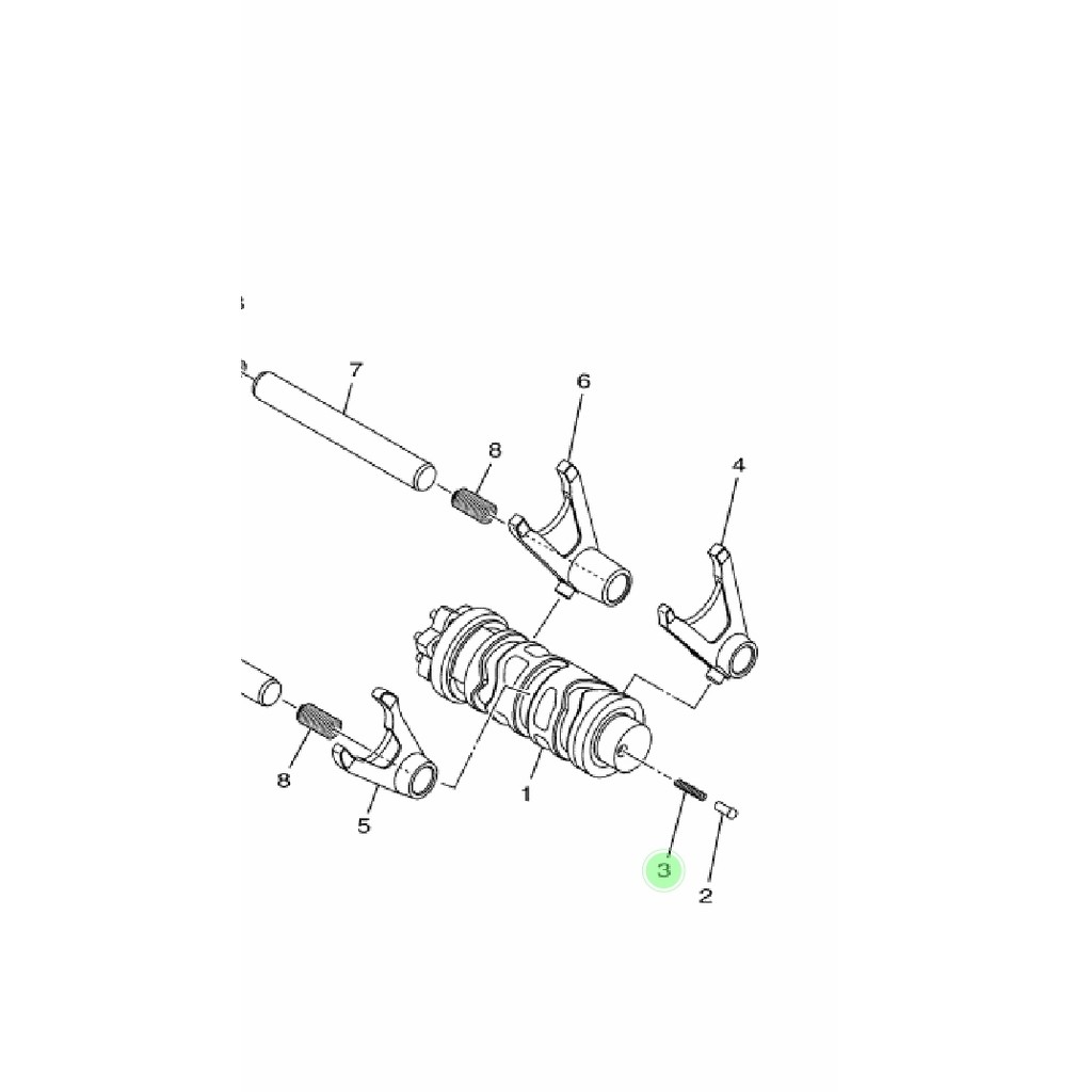 PER PIN PEN POINT TONJOKAN SWIT SWITCH NETRAL NEUTRAL R25 MT25 R MT 25 ORIGINAL YGP 90501-06022