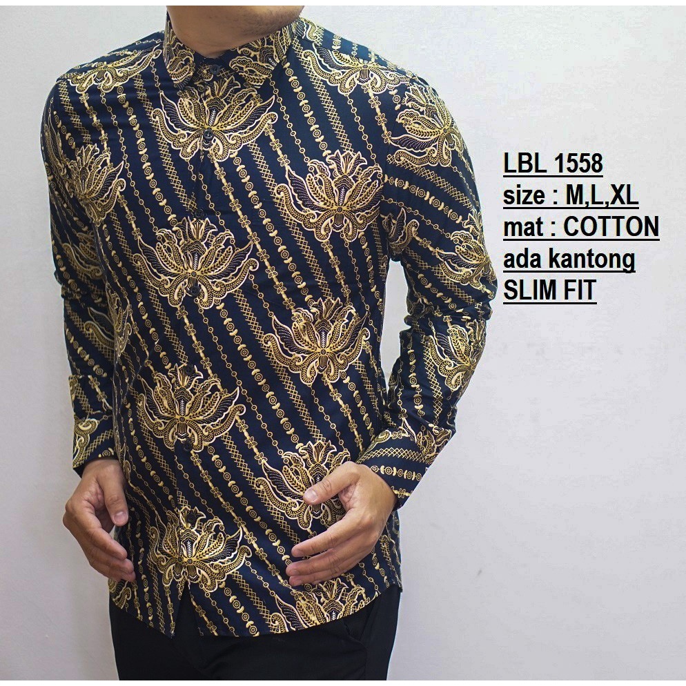 KEMEJA BATIK PRIA SLIM FIT TK01